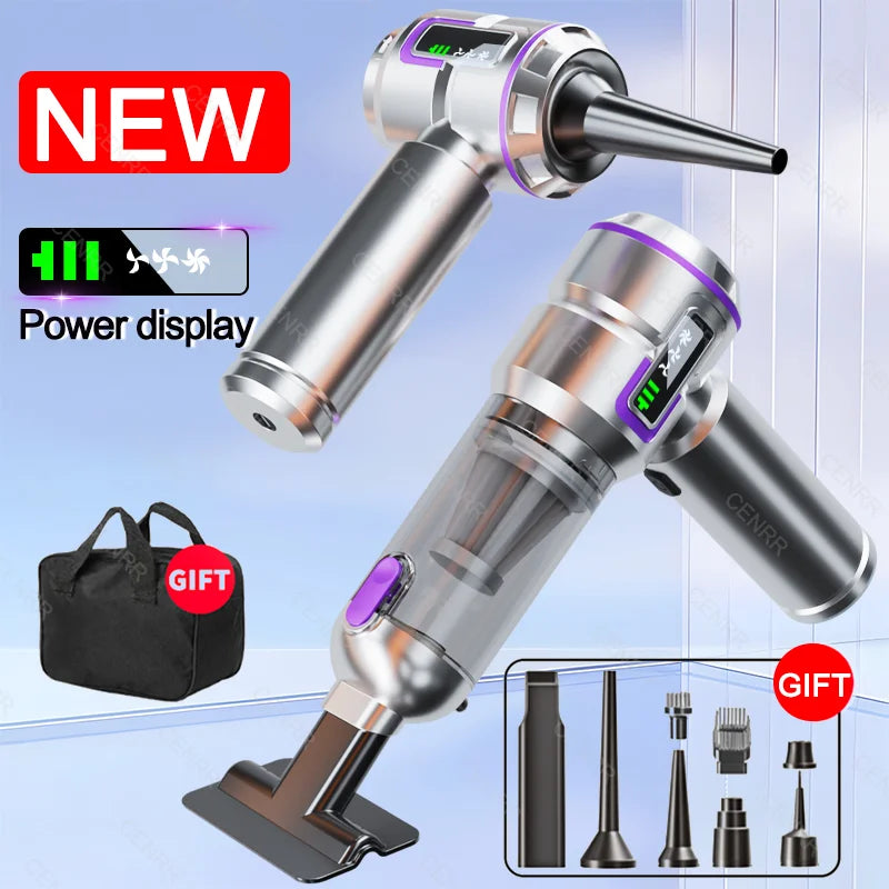 Car Vacuum Cleaner 998000PA Cordless Powerful Portable Mini Car Vacuum Cleaner for Home Handheld Blower Car Cleaner