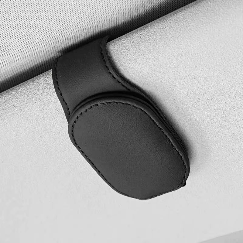 Sun Visor Eyeglass Leather Hanger, Drive Aura 