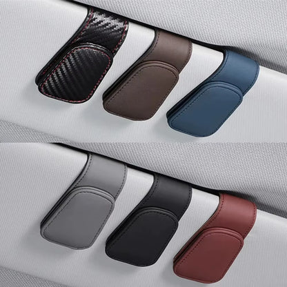 Sun Visor Eyeglass Leather Hanger, Drive Aura 