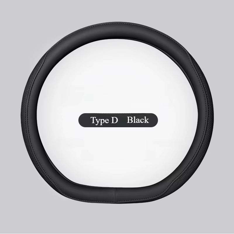 Car Steering Wheel Leather Cover, Drive Aura
