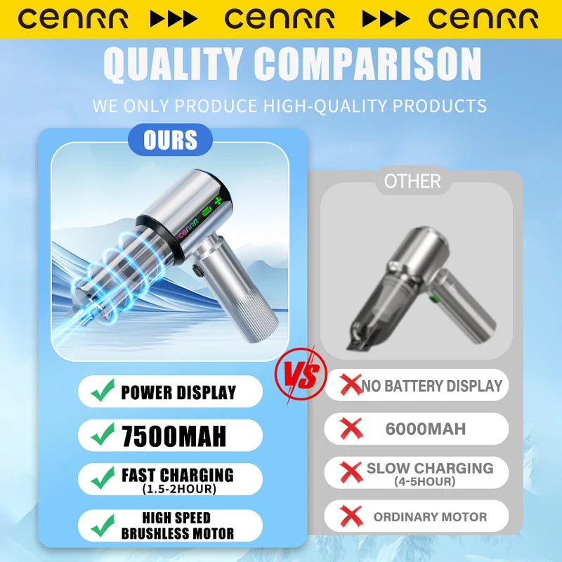 New Mini Car Vacuum Cleaner Wireless Vacuum Cleaner Powerful Suction Handheld Portable Vacuum Cleaner for Car