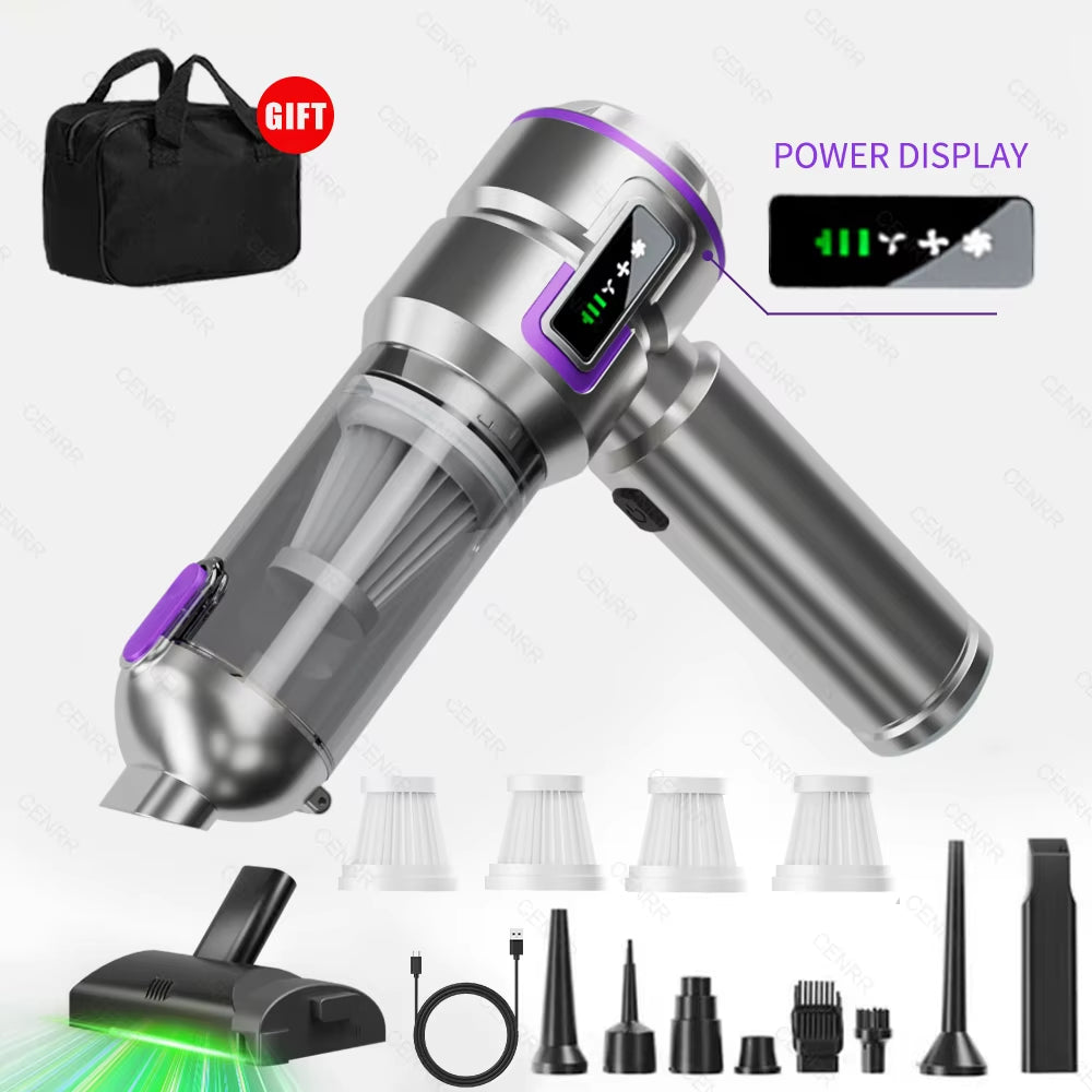 Car Vacuum Cleaner 998000PA Cordless Powerful Portable Mini Car Vacuum Cleaner for Home Handheld Blower Car Cleaner