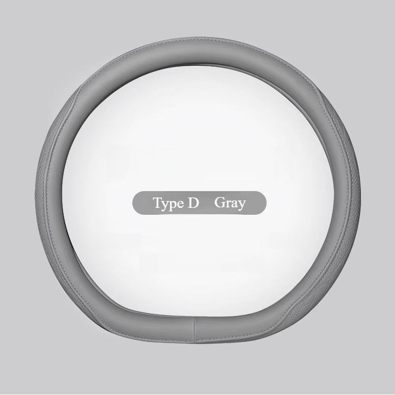 Car Steering Wheel Leather Cover, Drive Aura