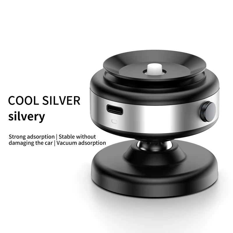 Electric Vacuum Magnetic Suction Car Phone Mount 360 Degree Rotating Compatible with 4.7-Inch or above Smartphones