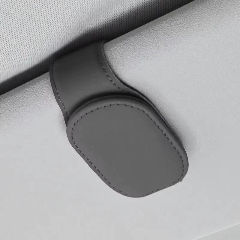 Sun Visor Eyeglass Leather Hanger, Drive Aura 