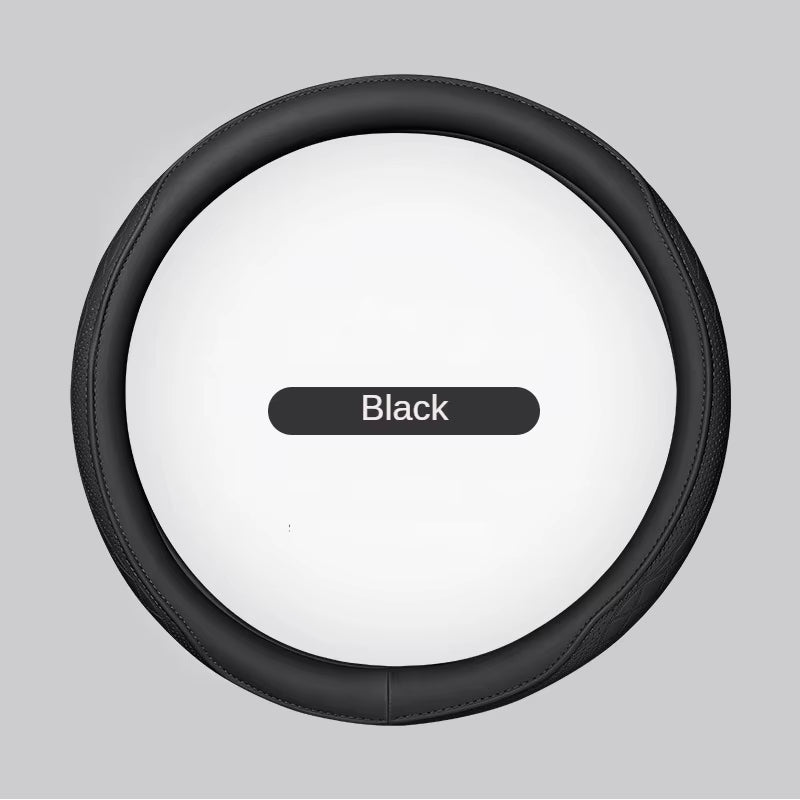 Car Steering Wheel Leather Cover, Drive Aura