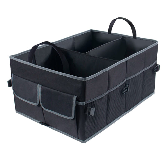 Auto Car Trunk Organizer - Multi-Compartments Collapsible Durable Suv Car Organizer