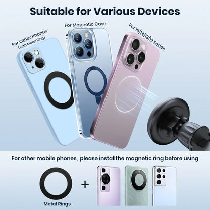 Magnetic Phone Holder Car Magnetic Car Phone Holder Mag-Safe Car Mount Powerful Air Vent ABS Stand for Smartphones
