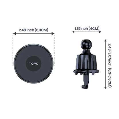 Magnetic Phone Holder Car Magnetic Car Phone Holder Mag-Safe Car Mount Powerful Air Vent ABS Stand for Smartphones