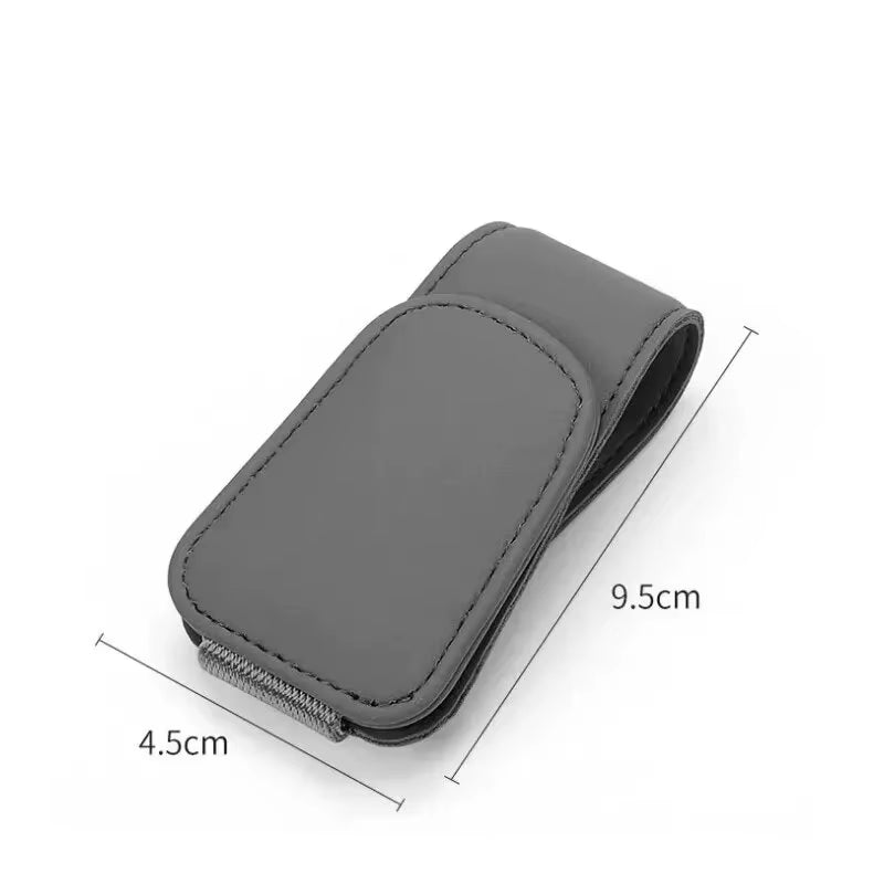 Sun Visor Eyeglass Leather Hanger, Drive Aura 