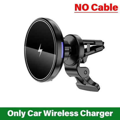 Magnetic Wireless Car Charger Mount for iPhone 12-17Pro Max Mini - Air Vent Phone Holder with Fast Charging Station