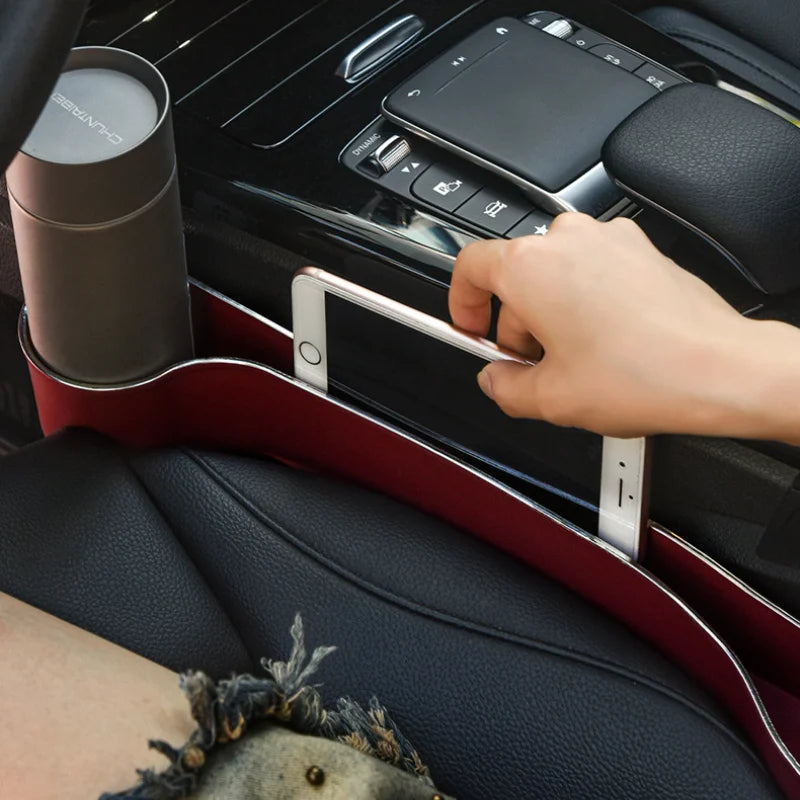 2-Pack Car Seat Gap Cup Holder – Multifunctional Organizer Box for Front & Rear, Interior Storage