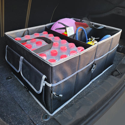 Auto Car Trunk Organizer - Multi-Compartments Collapsible Durable Suv Car Organizer