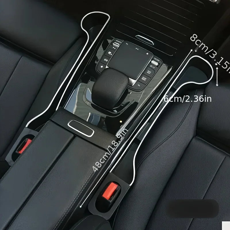 2-Pack Car Seat Gap Cup Holder – Multifunctional Organizer Box for Front & Rear, Interior Storage
