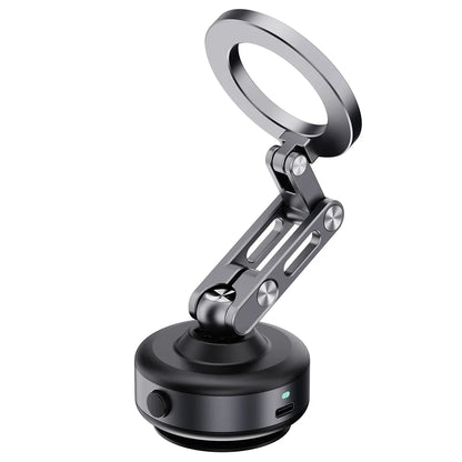 Strong Magnetic Car Phone Mount Electric Suction Cup Foldable 360 Rotatable Mobile Phone Holder Vacuum Adsorption Stable Phone