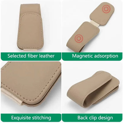 Sun Visor Eyeglass Leather Hanger, Drive Aura 