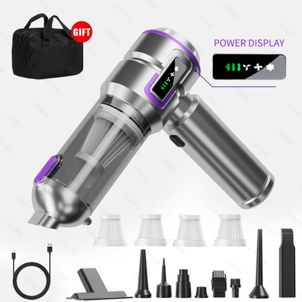 Car Vacuum Cleaner 998000PA Cordless Powerful Portable Mini Car Vacuum Cleaner for Home Handheld Blower Car Cleaner