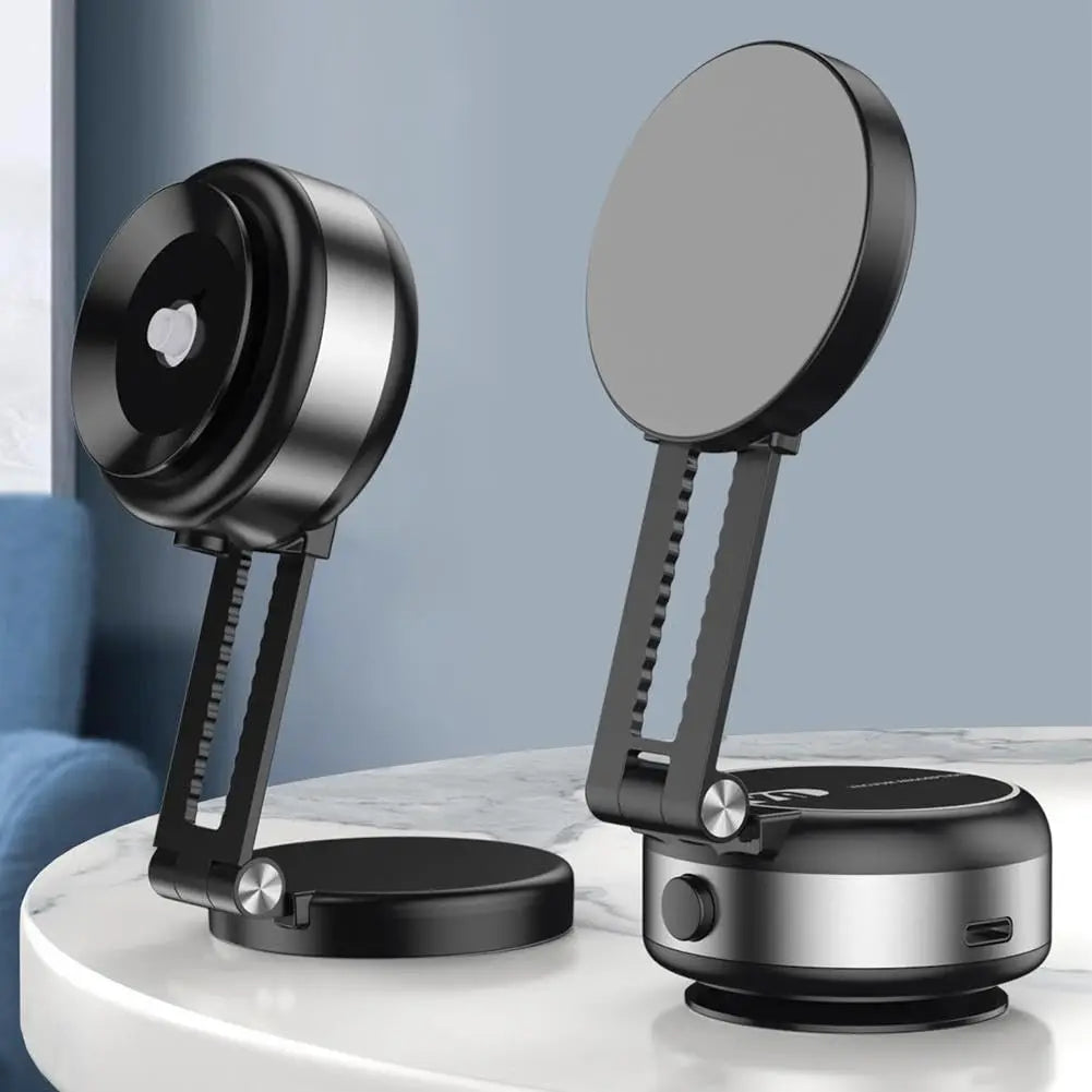 Electric Vacuum Magnetic Suction Car Phone Mount 360 Degree Rotating Compatible with 4.7-Inch or above Smartphones
